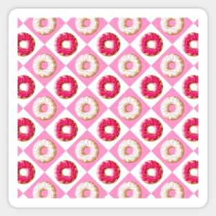 Pink and White Donut Heaven | Pop Art Sticker